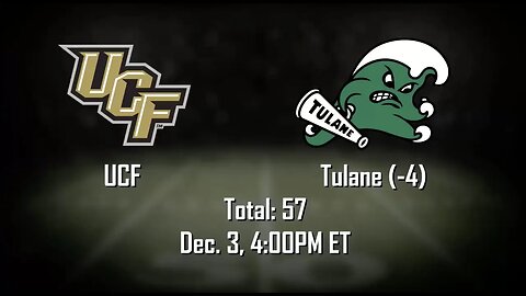 AAC Championship Betting Preview | UCF vs Tulane Picks, Predictions and Betting Odds | Dec 3