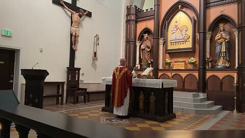 Votive mass of Holy Spirit; adoration before Mass; homily on true trust in God!