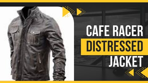 CAFE RACER DISTRESSED || LEATHER JACKET