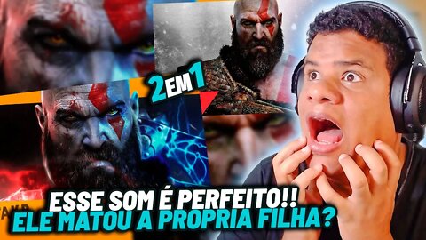 (MUITA COISA EU NÃO SABIA!!) Rap do Kratos (God of War) - 7minutoz & Takeru | React Anime Pro