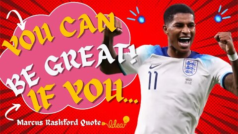 Marcus Rashford Quote│You Can Be Great!🔥│Short Video│Football Highlights #quote #motivationalvideo