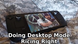 How Do You Rice Your Steam Deck Desktop? This Time in Proper 58 FPS