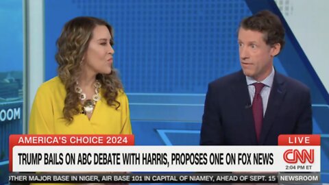 CNN Guest Defends Trump On Narrative He 'Agreed' to ABC Debate With Harris: 'Joe Biden Should Come and Debate'