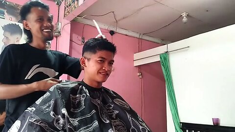 ASMR Real haircut durasi 19 menit pangkas rambut indonesia