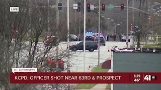 Police officer shot near 63rd, Prospect