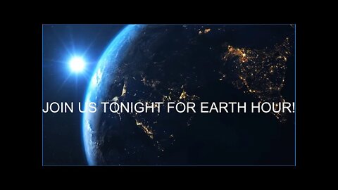 JOIN US TONIGHT FOR EARTH HOUR! Chat TTS