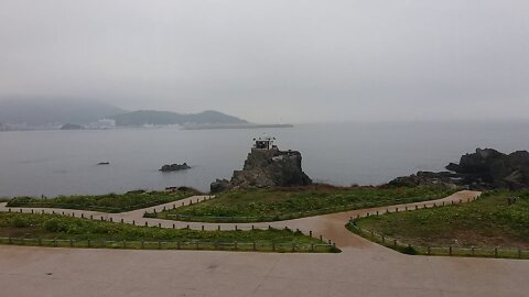 View of the sea from the temple.