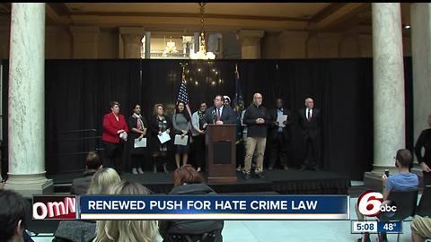 Indiana groups continue to push for Indiana hate crime law