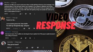 video response to channel comments.