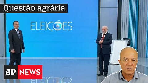 Lula e Bolsonaro falam em debate na TV Globo sobre o peso da questão agrária na votação