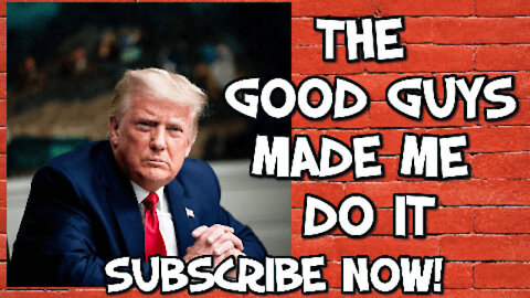 -TRUMP - THE GOOD GUYS MADE ME DO IT