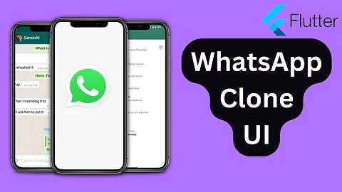 WhatsApp UI Clone Flutter | Cloning Whatsapp Complete Source Code Available