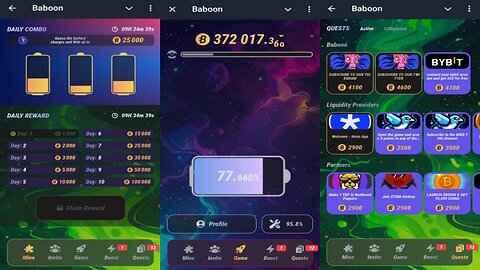 Baboon | Mine And Tap2Earn Free $BOON Tokens | New Telegram Crypto Mining Bot