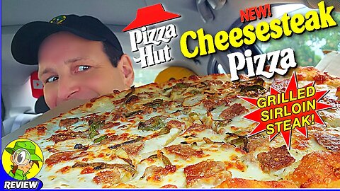Pizza Hut® CHEESESTEAK PIZZA Review 🍕🧀🥩 Grilled Sirloin Steak! 🤩 Peep THIS Out! 🕵️‍♂️