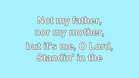 Standing in the Need of Prayer V3