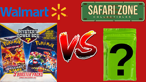 Walmart Mystery Box VS Safari Zone Mystery Pack Lot.