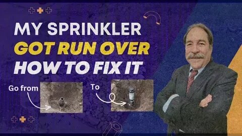 How to repair underground sprinkler head