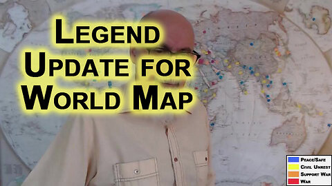 Updated Legend for Our "Mapping World Conflicts Map" Live Streams: Yellow = Civil Unrest