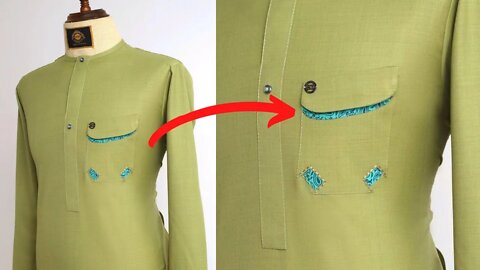 Senator pocket design cutting and sewing step by step