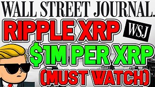 Wall Street Article States $1M AN XRP as PRICE PREDICTION! Ripple CTO and FEDS AGREE!!