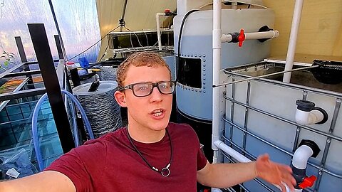 Aquaponic improvement update (fish tank and filter plumbing improvement )