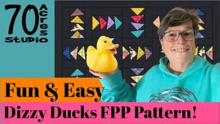 Fun & Easy! Dizzy Ducks FPP Quilt Block!