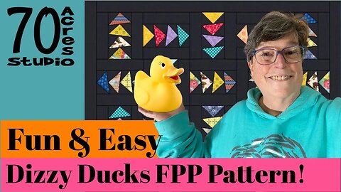 Fun & Easy! Dizzy Ducks FPP Quilt Block!