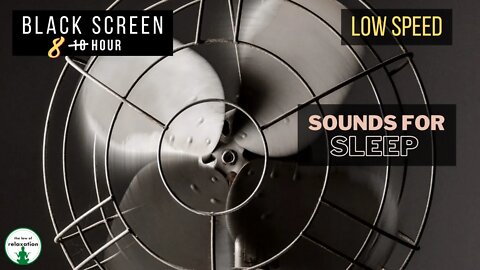 Low Speed Box Fan Sound | Black Screen | Sounds for sleeping