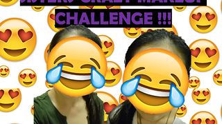 Sister Makeup Challenge GONE HORRIBLY WRONG!!! [FIRST-TIMERS]
