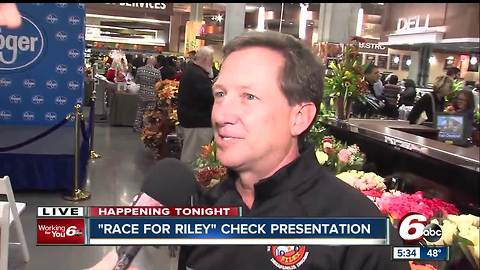 John Andretti presents $500,000 check in honor of Race For Riley