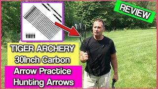 TIGER ARCHERY 30Inch Carbon Arrow Practice Hunting Arrows