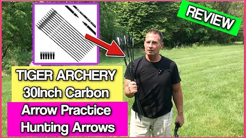 TIGER ARCHERY 30Inch Carbon Arrow Practice Hunting Arrows