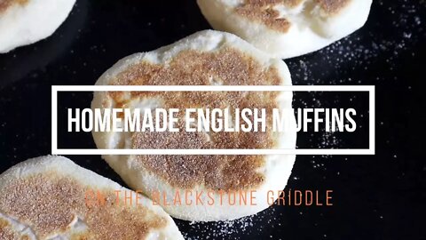 Homemade English Muffins on the Blackstone Griddle