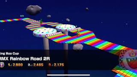 Mario Kart Tour - RMX Rainbow Road 2R (iPhone 11 Gameplay)