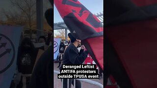 Protestors outside Candace Owens event Rutgers University