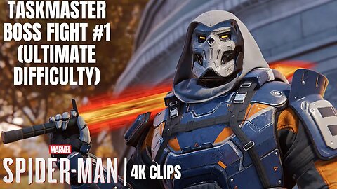 Spider-Man 2099 vs Taskmaster First Boss Fight | Ultimate Difficulty | Marvel's Spider-Man 4K Clips