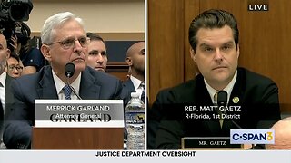 Gaetz: "Not going to investigate?" Garland: "That's right!"