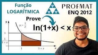 Definição geométrica de logaritmo natural mostre ln(1+x) x (ENQ 2012 PROFMAT )