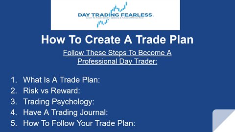 How To Create A Stock Market Trading Plan