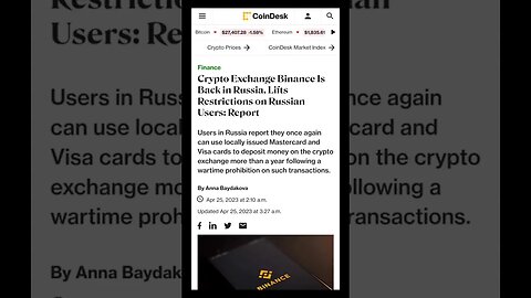 Binance News | Russian Users Restriction Removed From Bitcoin Exchange Binance |