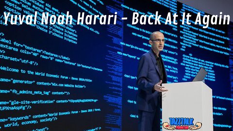 TazzTalkProductions - Yuvah Noah Harari Is Back At It Again