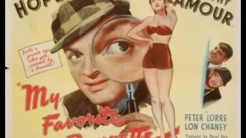 My Favorite Brunette (1947) [Colorized,4k,60fps] Bob Hope Full Movie