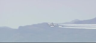 Thunderbirds seen flying over Las Vegas today