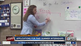 High School students can apply for paid summer internships