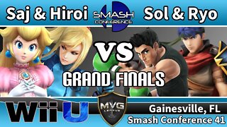 Saj & Hiroi vs. MVG|Sol & MVG|Ryo - Teams SSB4 Grand Finals - Smash Conference 41