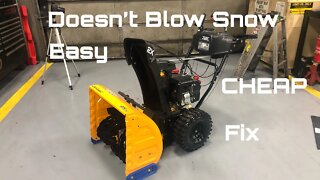 Pressing On Cub Cadet 2x 24 Snow Blower HOW TO REPLACE AUGER CABLE