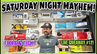 📣 Saturday Night Mayhem 2022 Livestream GIVEAWAY #30! Tools & Tech! Who wins tonight?! 🤷‍♂️