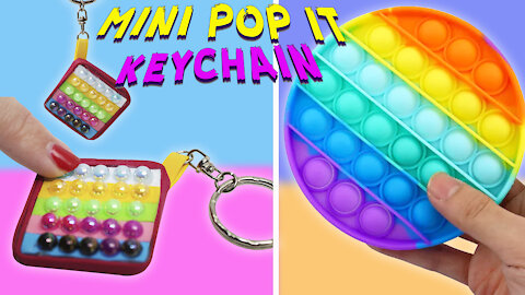 DIY Mini Pop It и Simple Dimple keychain Fidget toys! How to make POP IT / fidget toys
