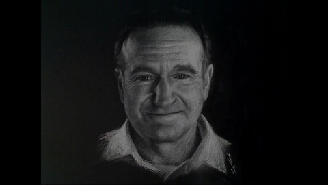 Drawing Robin Williams - A tribute