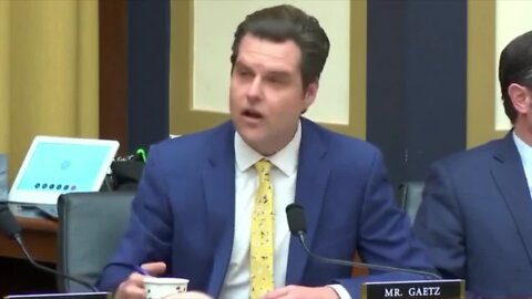 Gaetz SLAMS The Left For Using Federal Law Enforcement To Target Americans